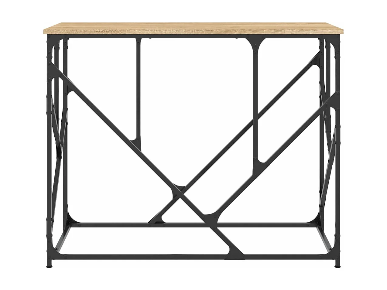 Table console chêne sonoma 100x40x80 bois d'ingénierie