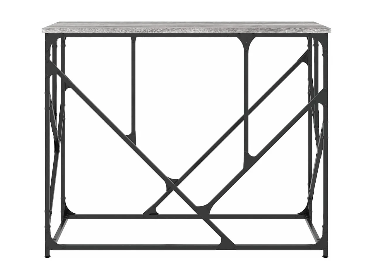 Table console sonoma gris 100x40x80 bois d'ingénierie