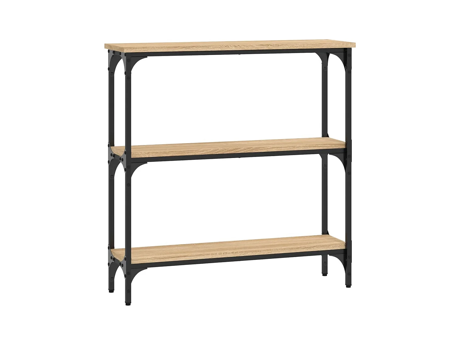 Table console chêne sonoma 75x22,5x75 bois d'ingénierie