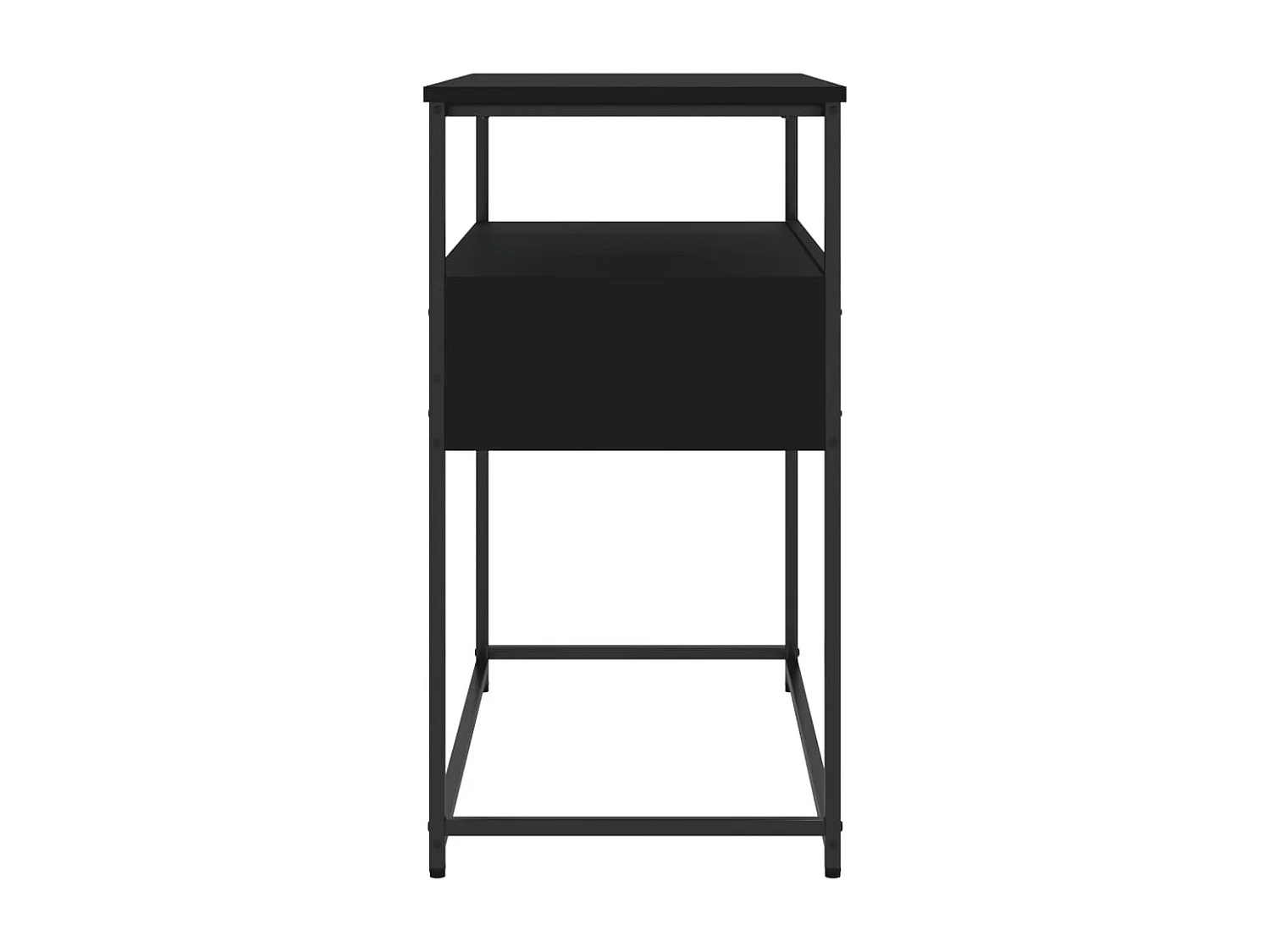 Table console noir 75x40x75 bois d'ingénierie