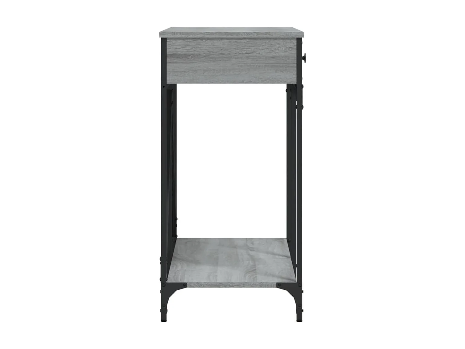 Table console sonoma gris 100x39x78,5 bois d'ingénierie