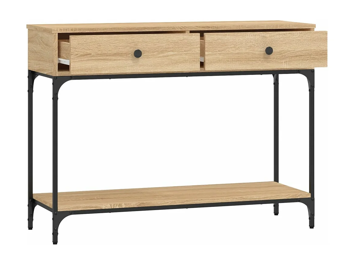 Wandtafel 100x34,5x75 cm bewerkt hout sonoma eikenkleurig