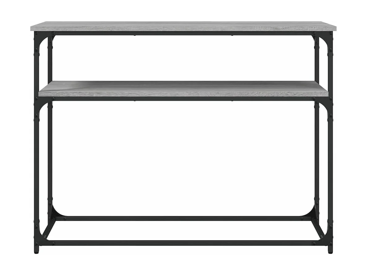 Table console sonoma gris 100x35,5x75 bois d'ingénierie