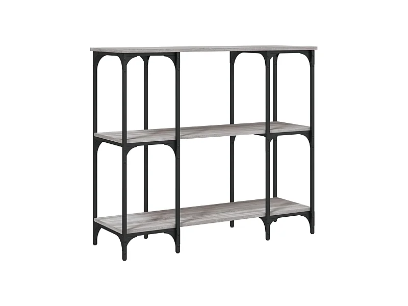 Table console sonoma gris 102x35x90 bois d'ingénierie