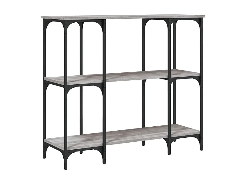 Table console sonoma gris 102x35x90 bois d'ingénierie