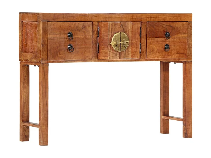 Table console 120x32x80 bois massif d'acacia