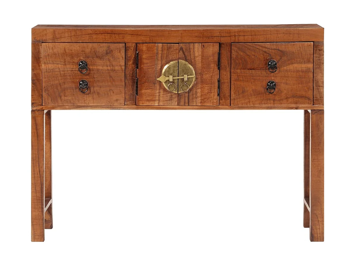 Table console 120x32x80 bois massif d'acacia