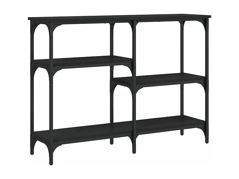 Table console noir 102x29x75 bois d'ingénierie