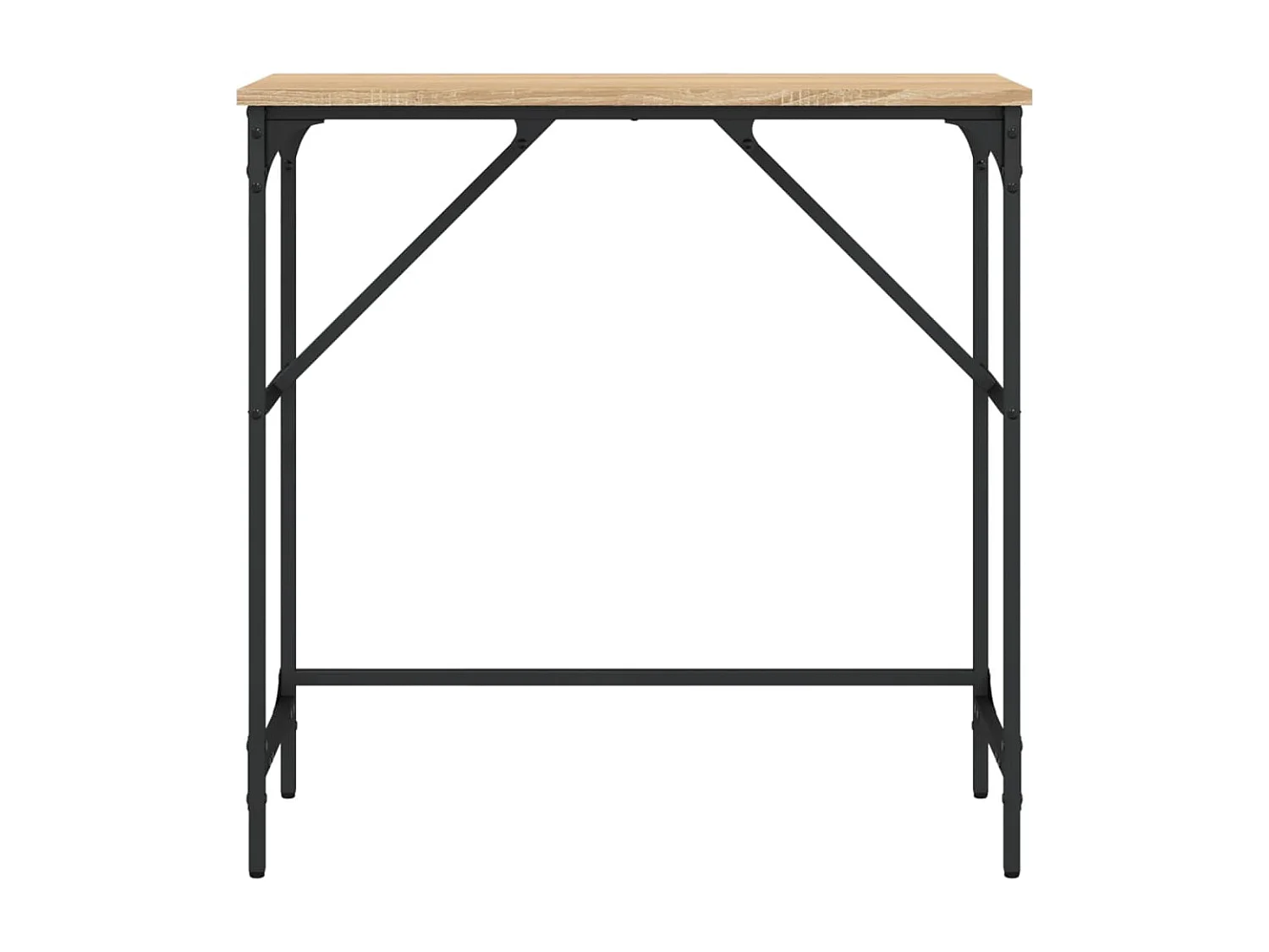 Table console chêne sonoma 75x32x75 bois d'ingénierie