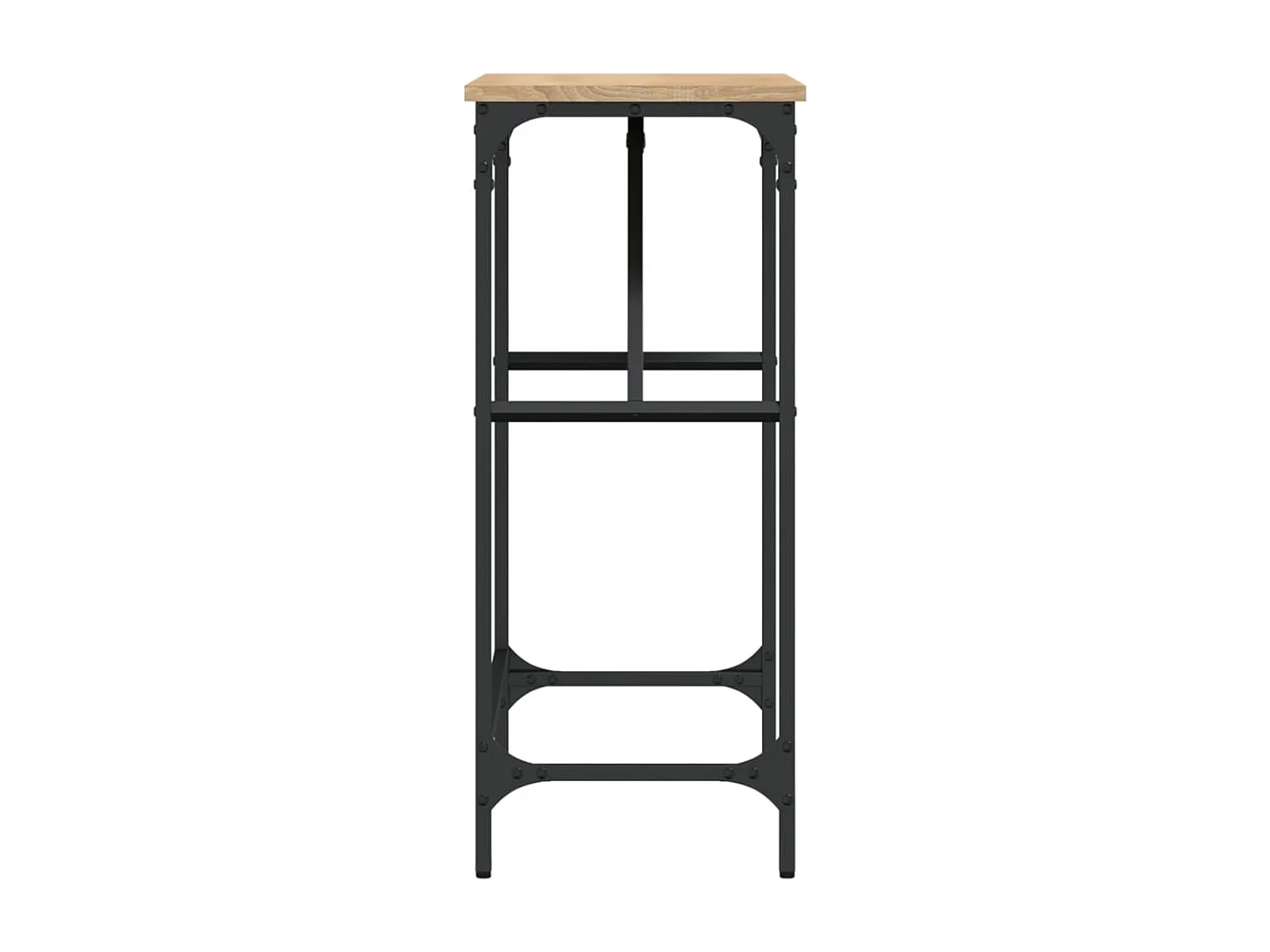 Table console chêne sonoma 75x32x75 bois d'ingénierie