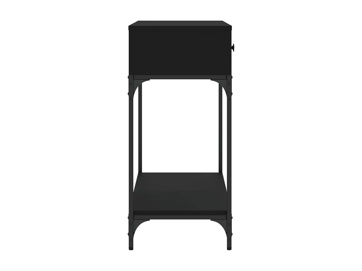 Table console noir 100x34,5x75 bois d'ingénierie