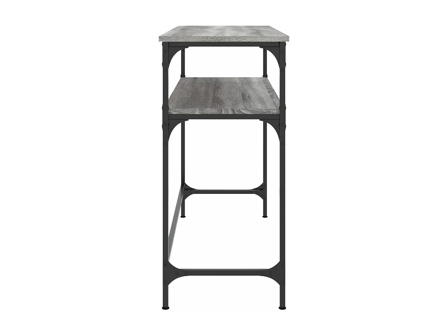 Table console sonoma gris 100x35,5x75 bois d'ingénierie