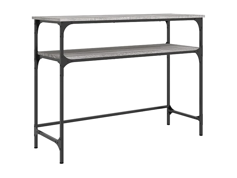 Table console sonoma gris 100x35,5x75 bois d'ingénierie