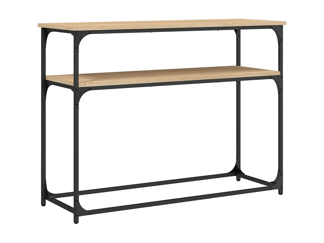 Table console chêne sonoma 100x35,5x75 bois d'ingénierie