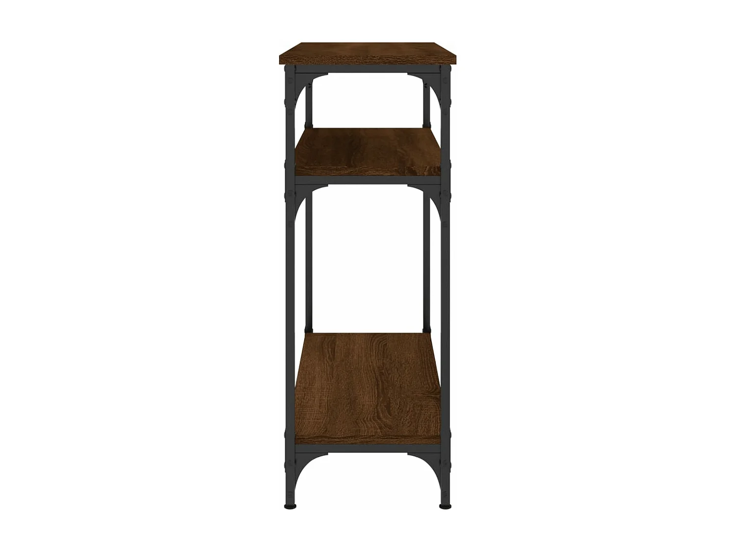 Table console chêne marron 75x29x75 bois d'ingénierie