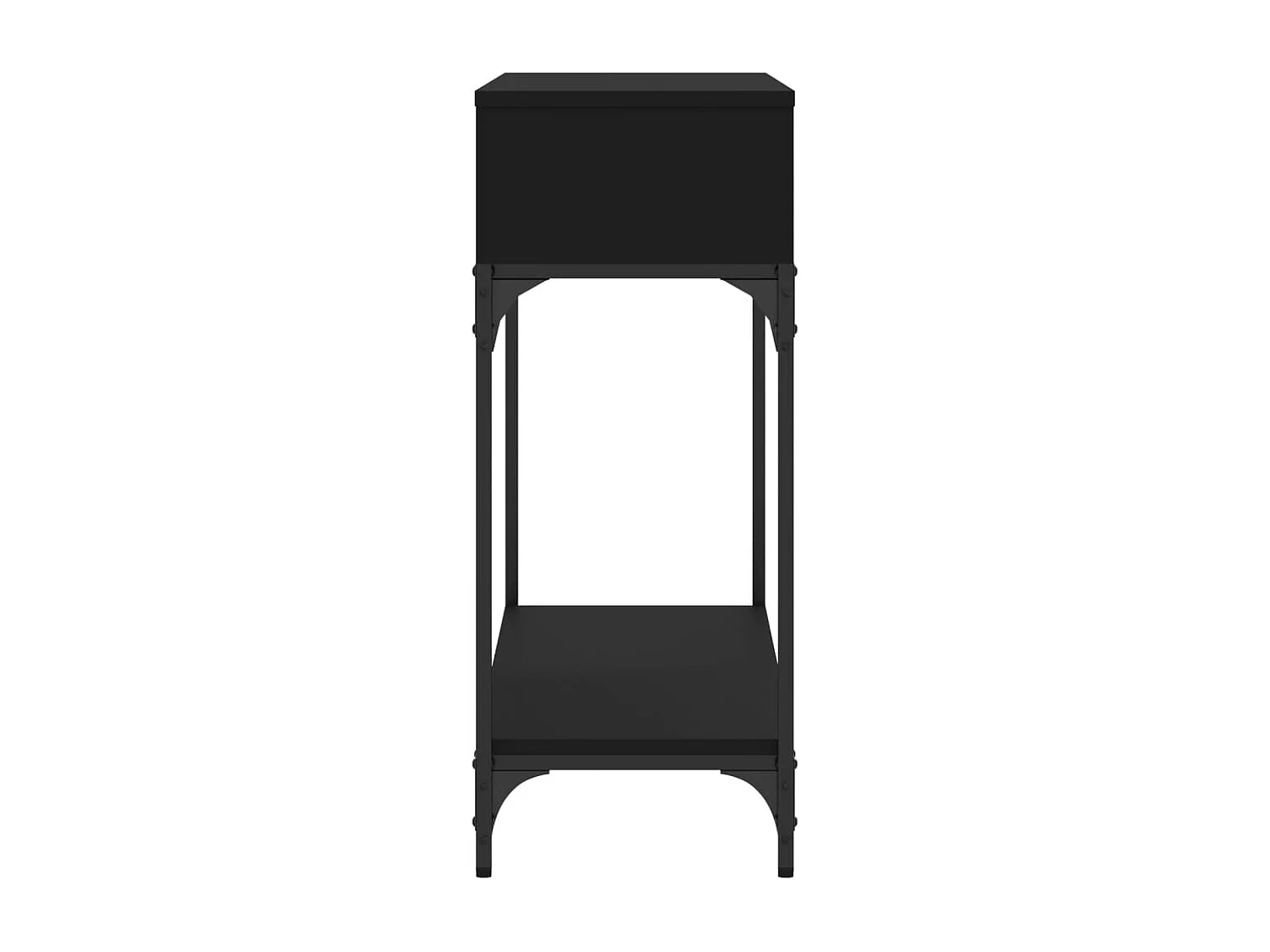 Table console noir 100x30,5x75 bois d'ingénierie
