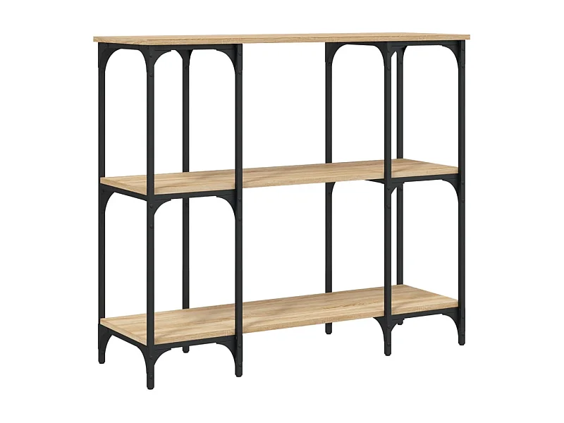 Table console chêne sonoma 102x35x90 bois d'ingénierie