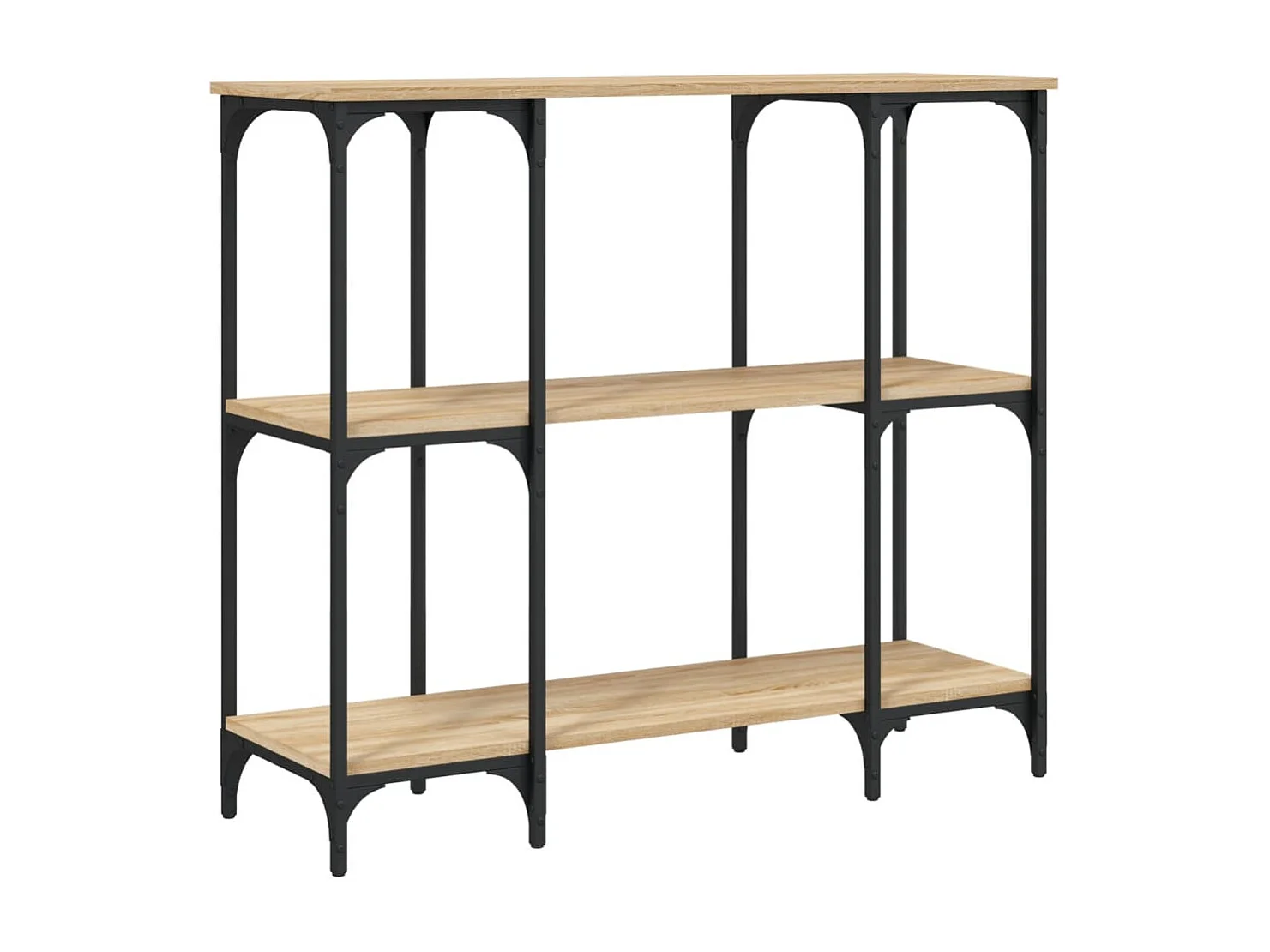 Table console chêne sonoma 102x35x90 bois d'ingénierie