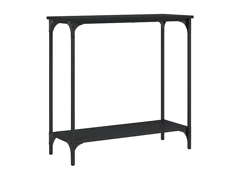 Table console noir 75x30,5x75 bois d'ingénierie