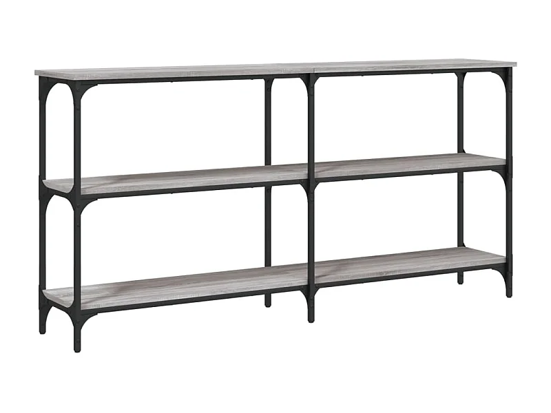 Table console sonoma gris 150x29x75 bois d'ingénierie