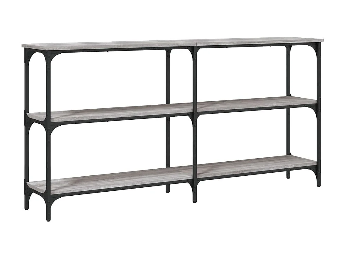 Table console sonoma gris 150x29x75 bois d'ingénierie