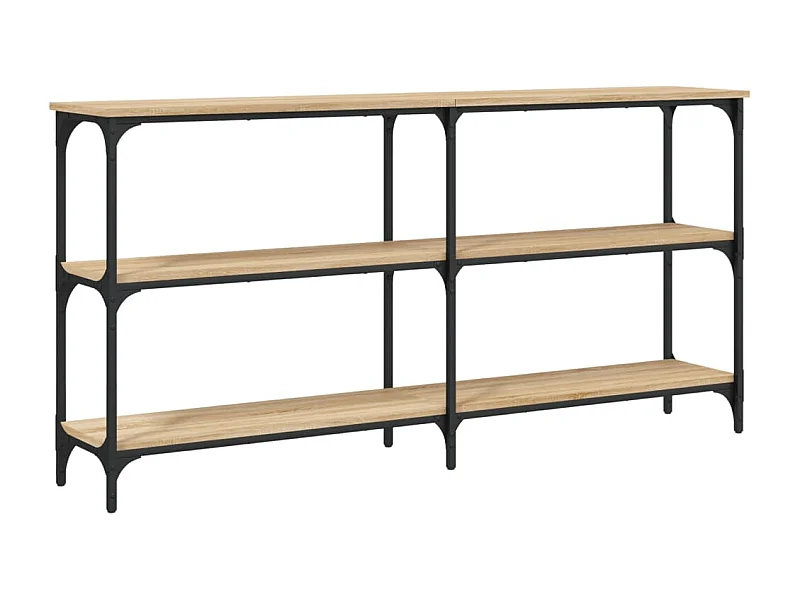 Table console chêne sonoma 150x29x75 bois d'ingénierie