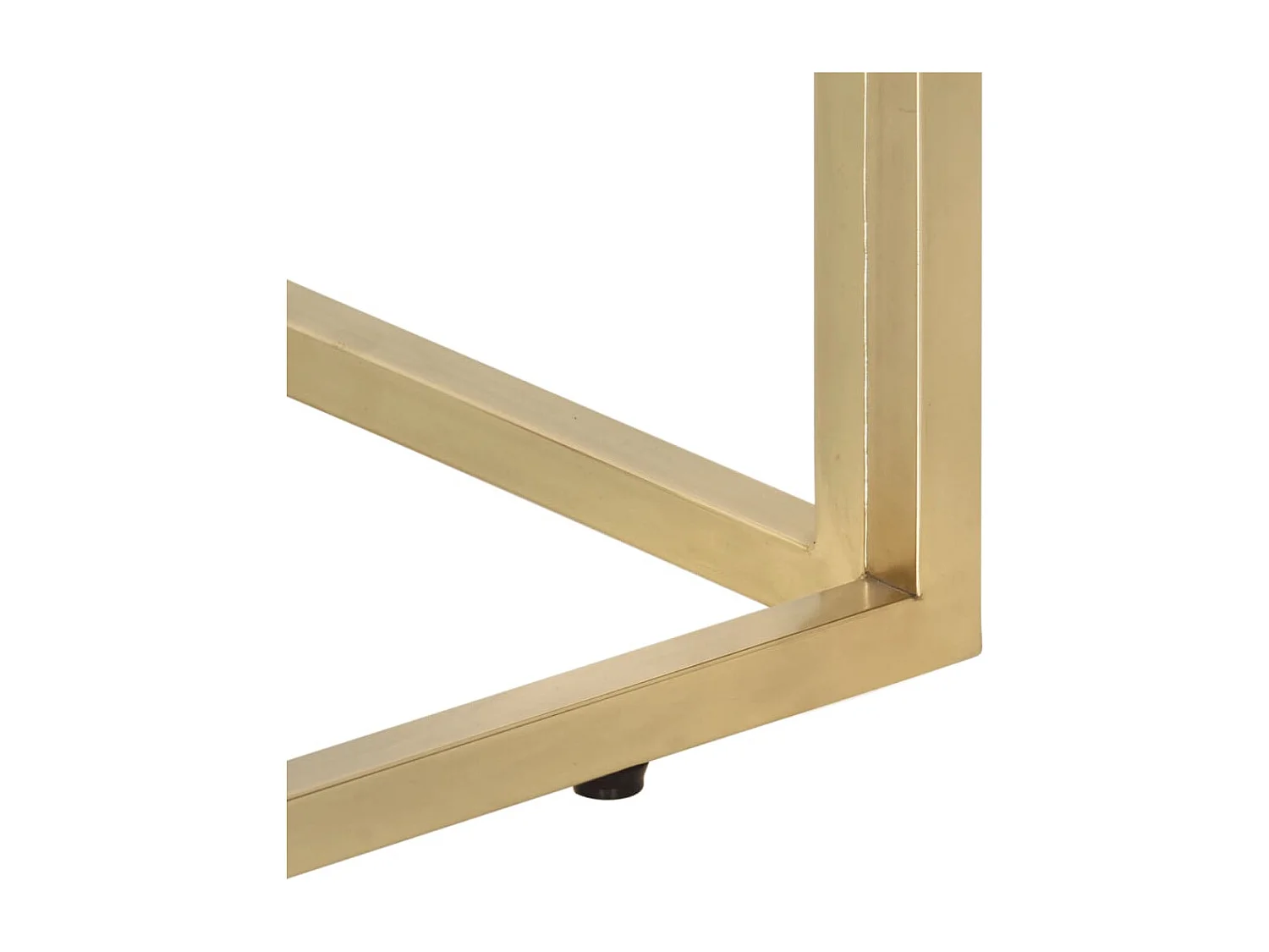 Wandtafel roestvrijstaal en gehard glas goudkleurig