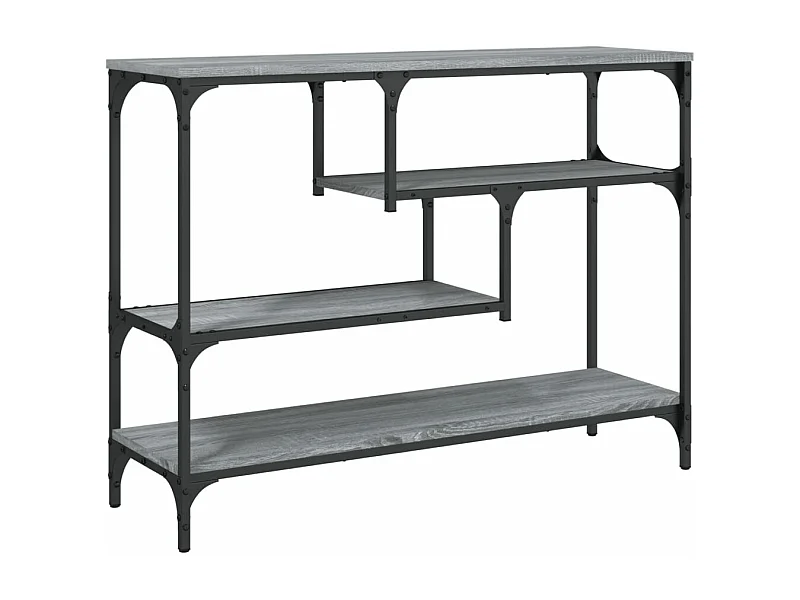 Table console sonoma gris 100x30x75 bois d'ingénierie