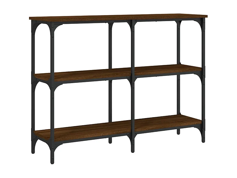 Table console chêne marron 100x29x75 bois d'ingénierie