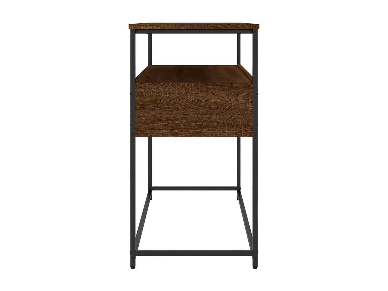 Table console chêne marron 100x40x75 bois d'ingénierie