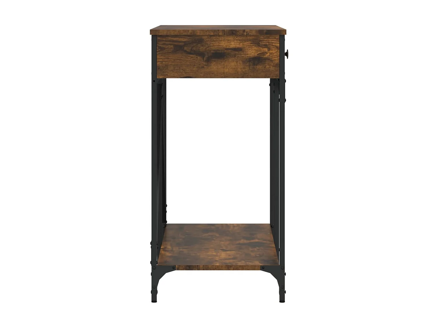 Table console chêne fumé 100x39x78,5 bois d'ingénierie