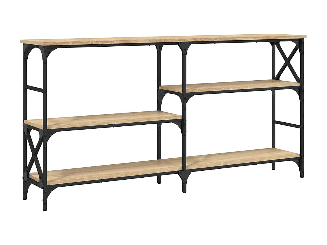 Table console chêne sonoma 150x29x76,5 bois d'ingénierie