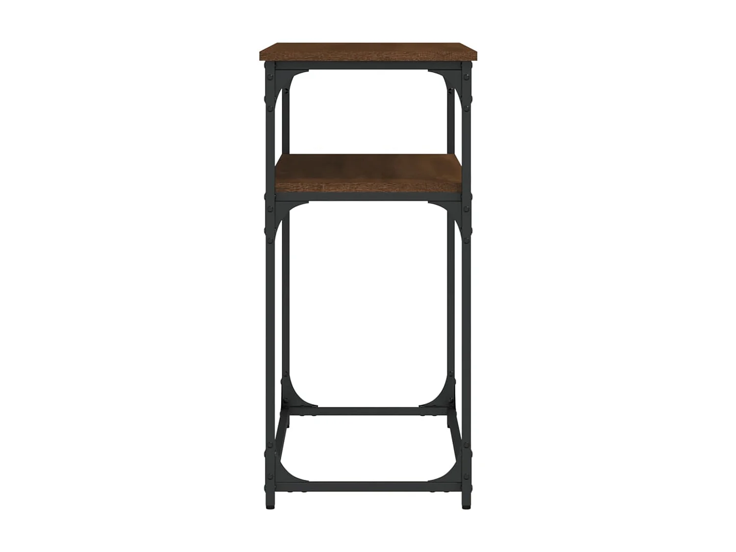 Table console chêne marron 100x35,5x75 bois d'ingénierie