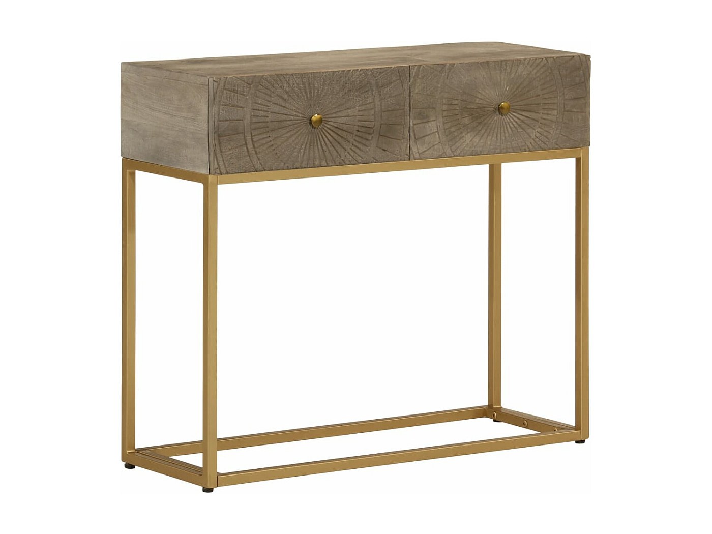 Console D'entrée En Bois De Manguier Peint à La Main - 80x35x75 Cm (neuf)