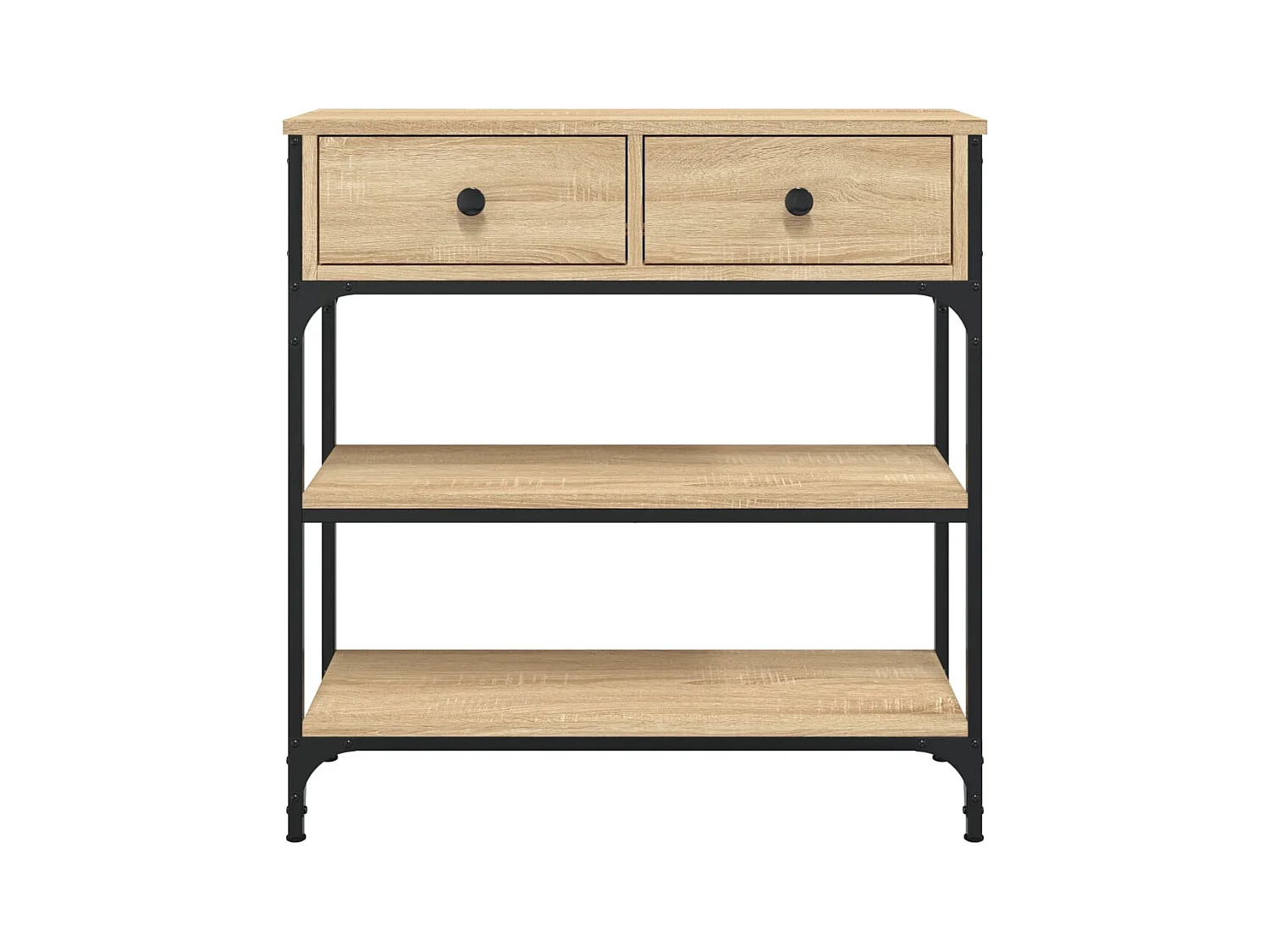 Table console chêne sonoma 72,5x25x75 bois d'ingénierie