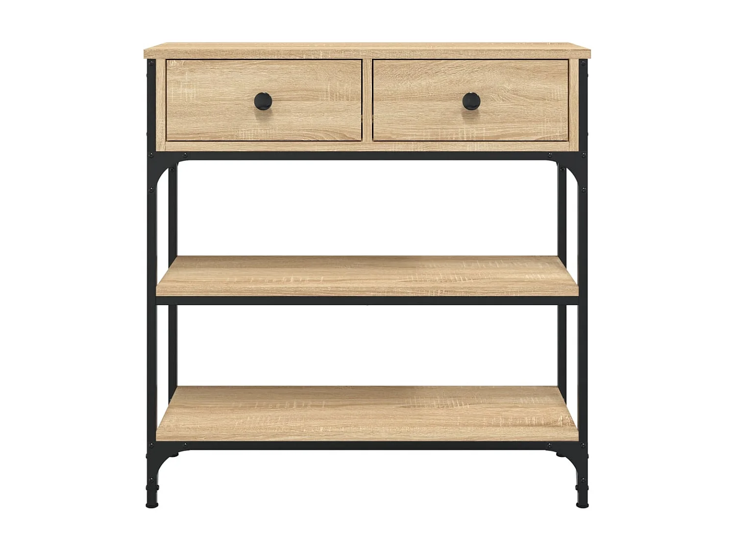 Table console chêne sonoma 72,5x25x75 bois d'ingénierie