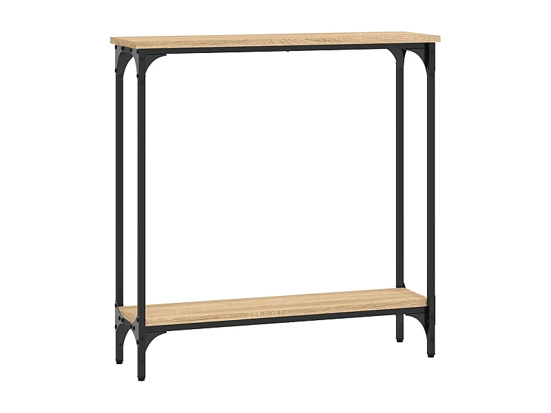Table console chêne sonoma 75x22,5x75 bois d'ingénierie