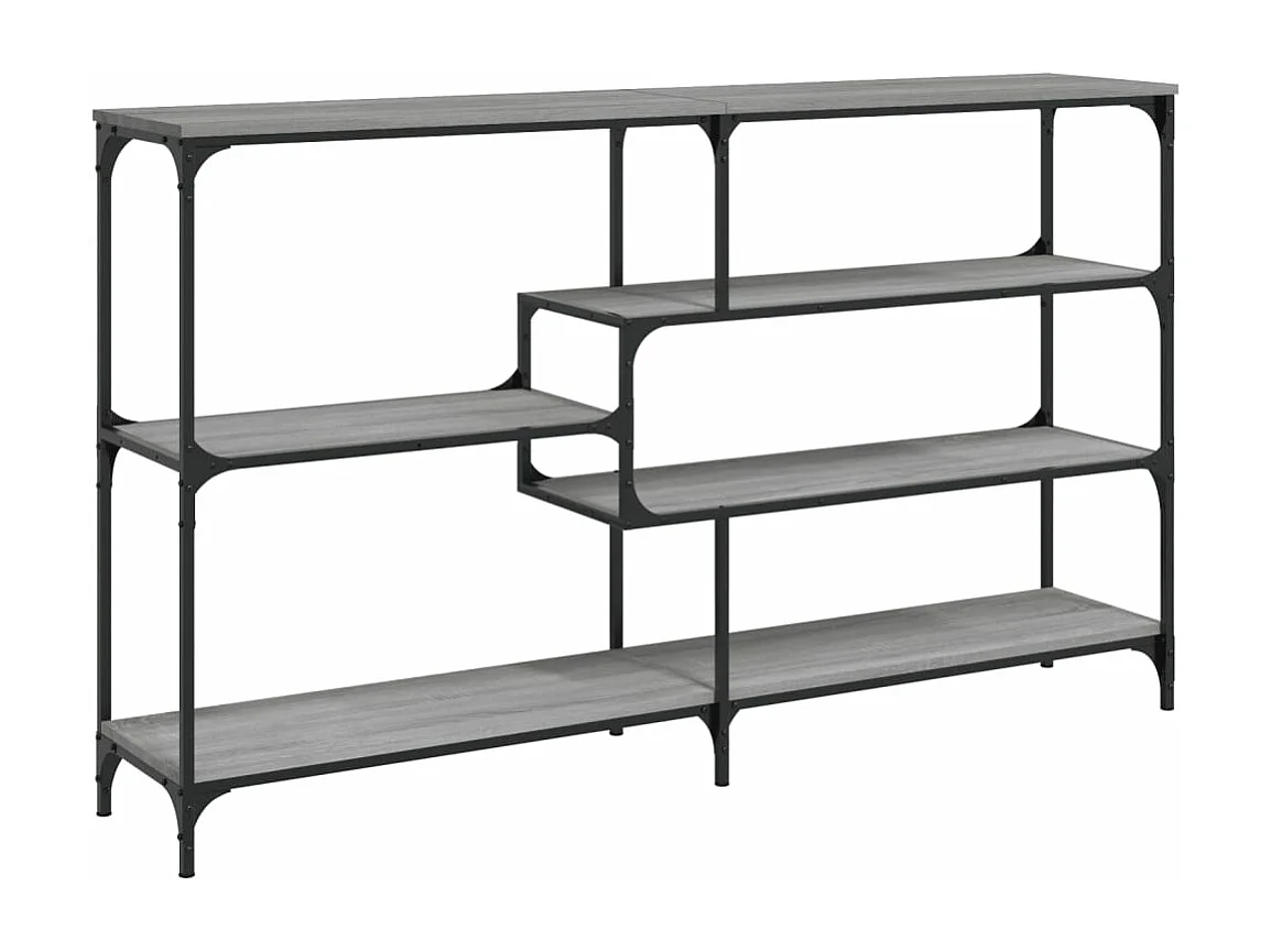 Table console sonoma gris 160x32x95 bois d'ingénierie