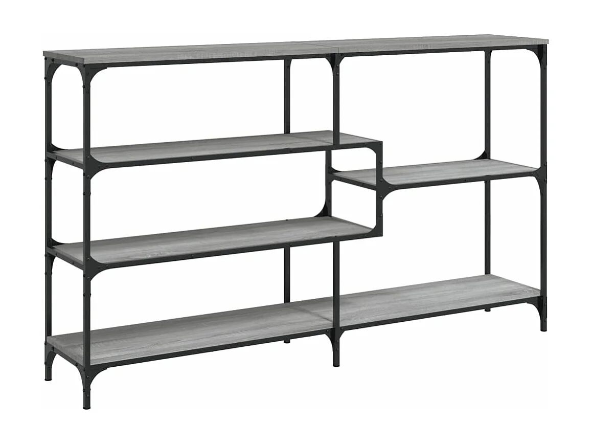 Table console sonoma gris 160x32x95 bois d'ingénierie