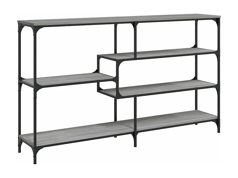 Table console sonoma gris 160x32x95 bois d'ingénierie