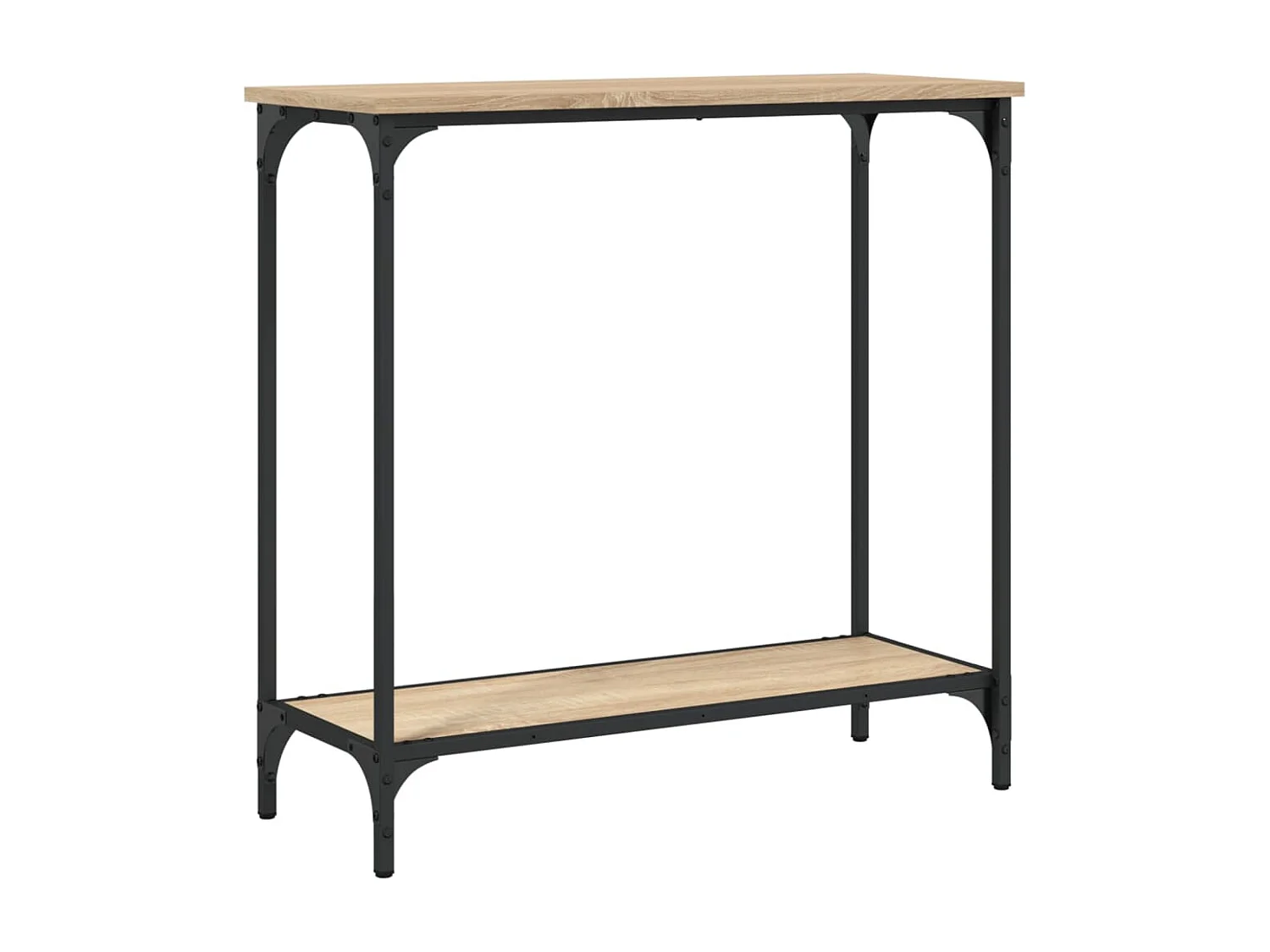 Table console chêne sonoma 75x30,5x75 bois d'ingénierie