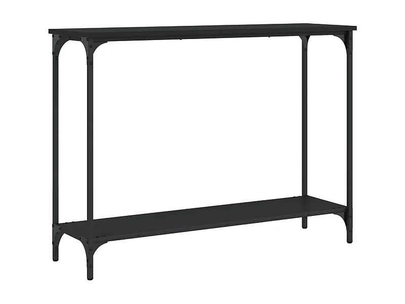 Table console noir 101x30,5x75 bois d'ingénierie