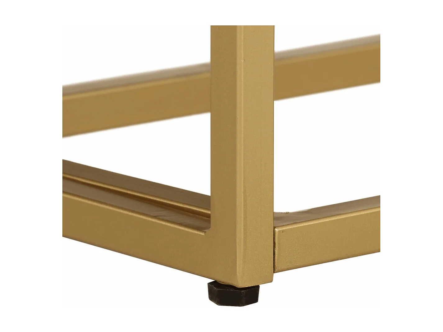 Table console 90x30x76 bois massif de manguier et fer