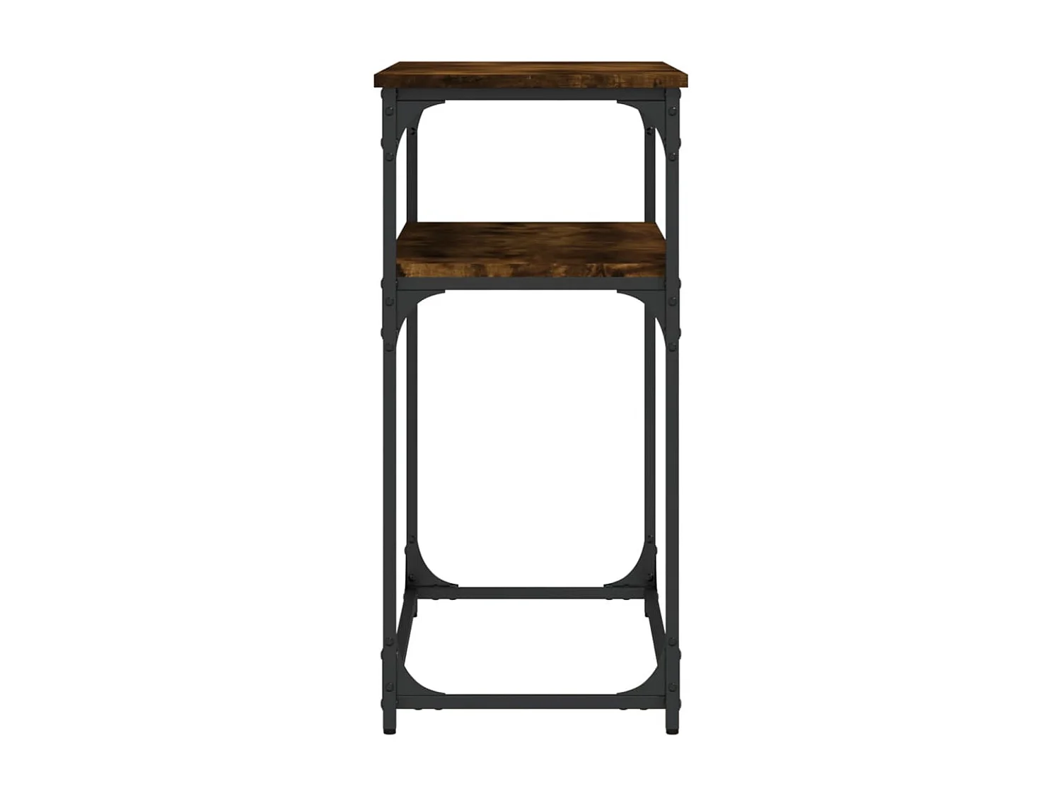 Table console chêne fumé 100x35,5x75 bois d'ingénierie