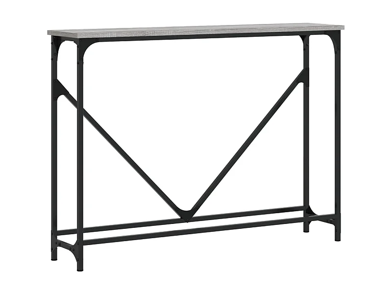 Table console sonoma gris 102x22,5x75 bois d'ingénierie
