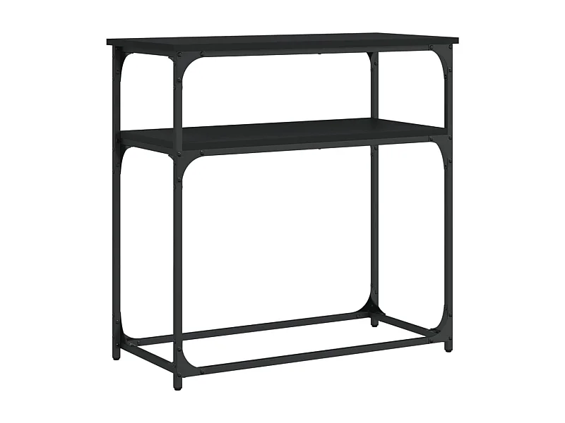 Table console noir 75x35,5x75 bois d'ingénierie