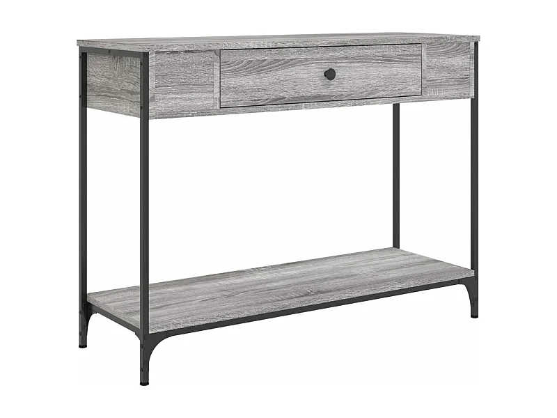 Table console sonoma gris 100x34,5x75 bois d'ingénierie