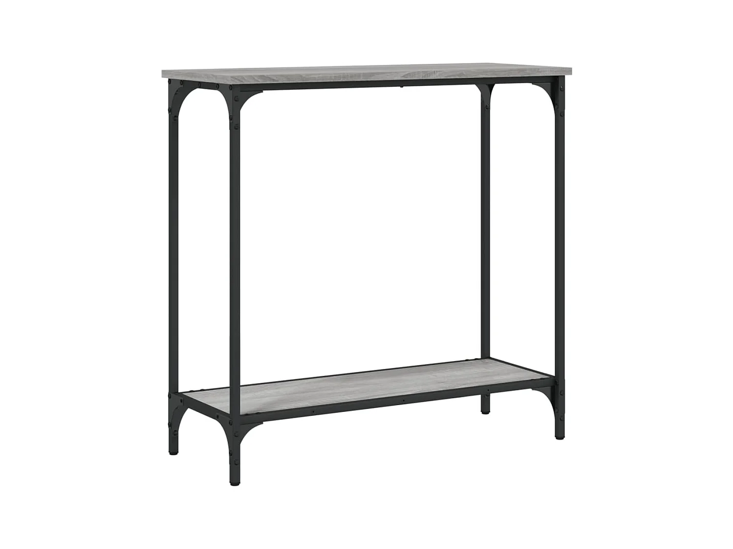 Table console sonoma gris 75x30,5x75 bois d'ingénierie