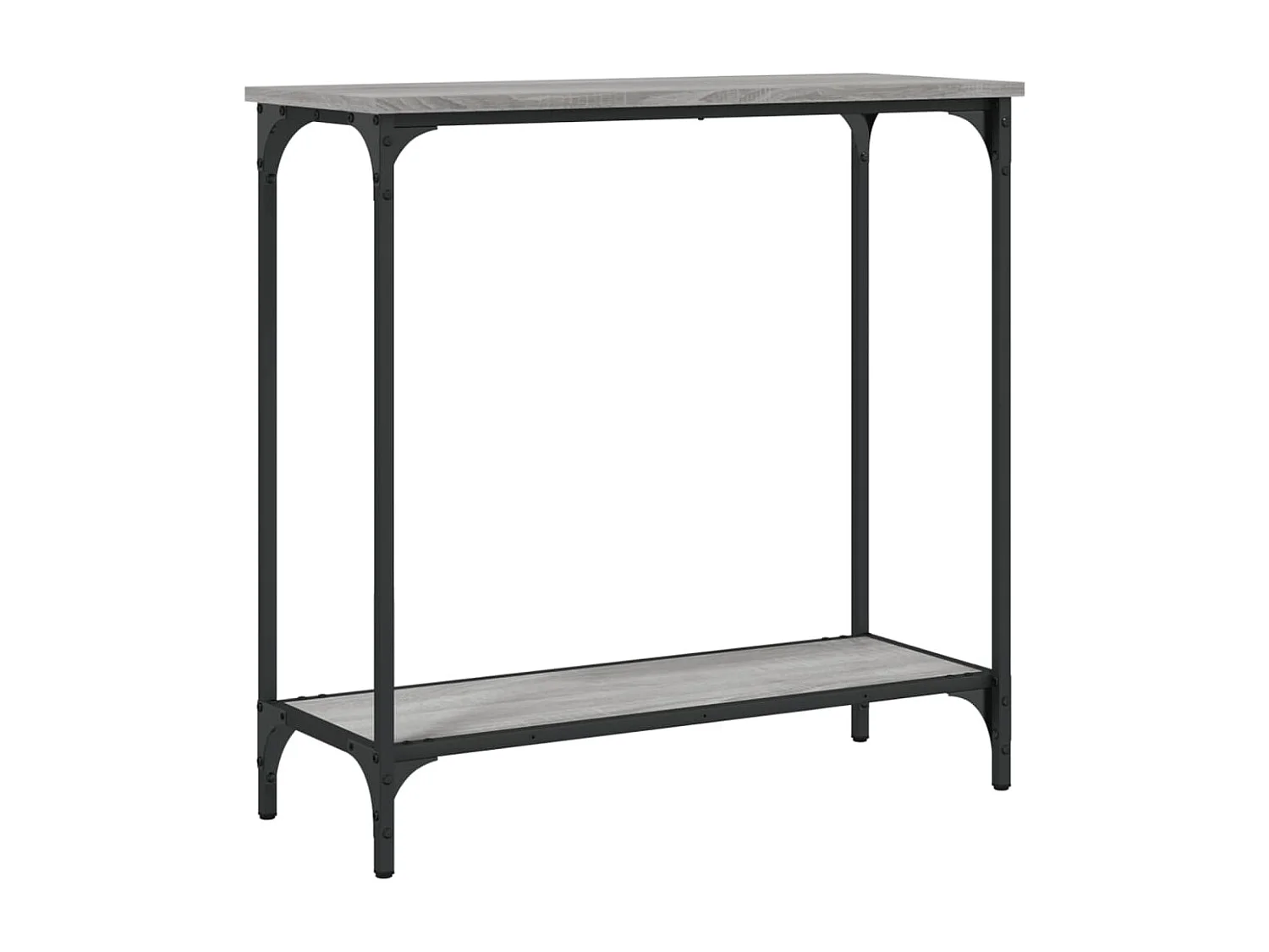 Table console sonoma gris 75x30,5x75 bois d'ingénierie