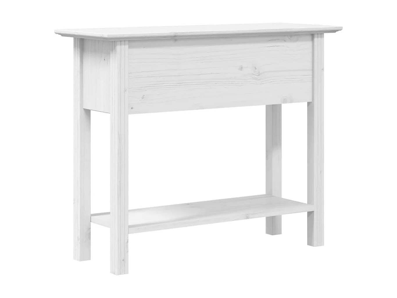 Table console BODO blanc 90x34,5x73 bois de pin massif